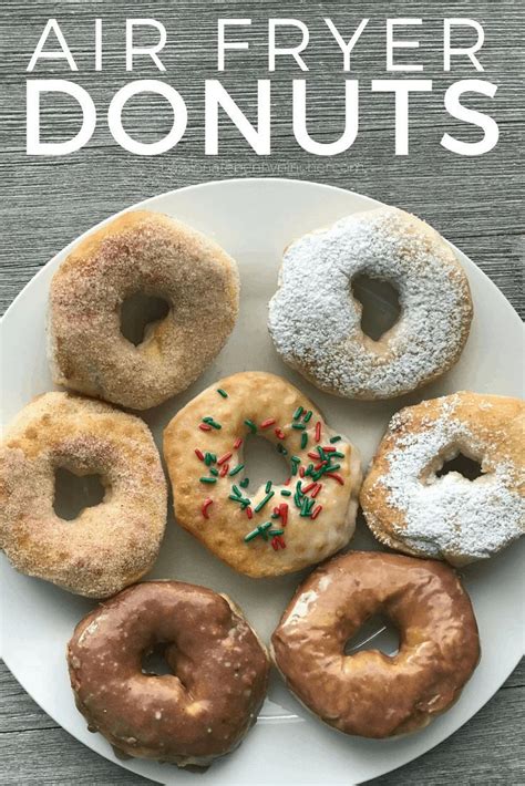 Place 2 to 4 doughnuts and holes in the preheated air fryer basket; EASY Air Fryer Donuts from Biscuit Dough! (4 Kinds) | Air ...