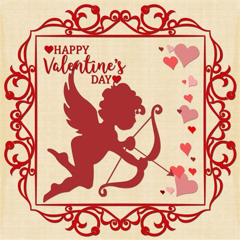 Valentine Cupid Hearts Card Free Stock Photo Public Domain Pictures