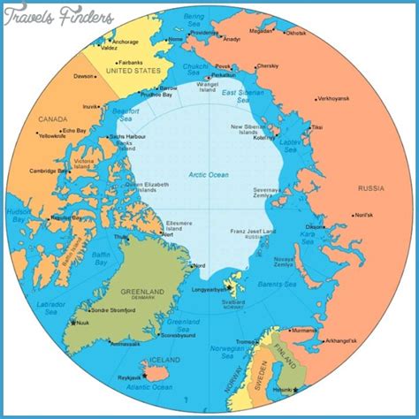 Antarctic Circle Map Travelsfinderscom