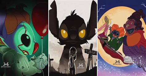 The following are fictional characters from disney's lilo & stitch franchise. Artist Reimagines Lilo And Stitch Characters As Horror ...