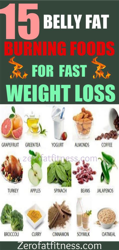 15 Best Belly Fat Burning Foods For Fast Weight Loss Zerofatfitness