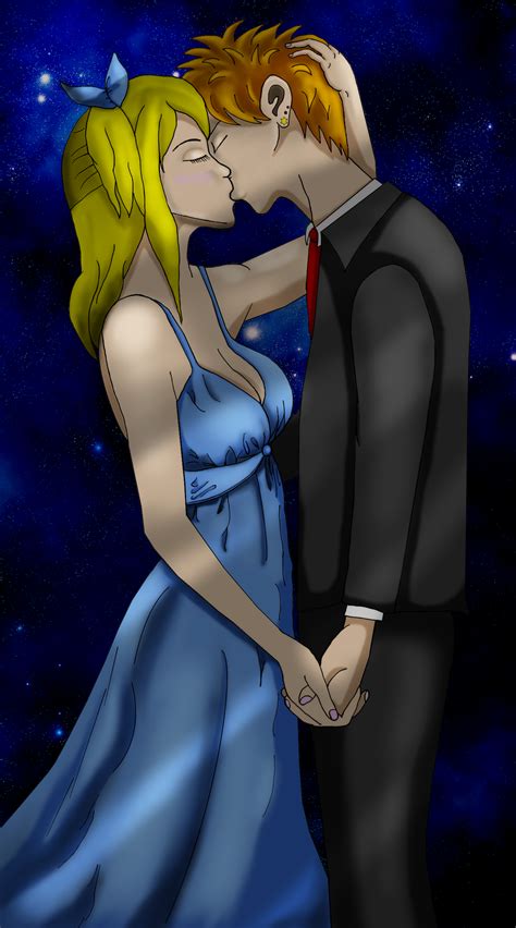 Lucy And Loke A Kiss By Starlight By Rhov On Deviantart
