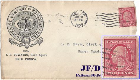 Maybe you would like to learn more about one of these? U.S. Perfin Covers: "J" Patterns