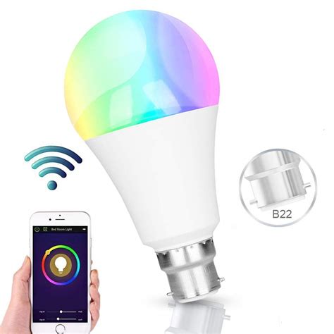Smart Bulb Wifi Alexa Light Bulbs Rgbw Colour Change Bulbs Dimmable