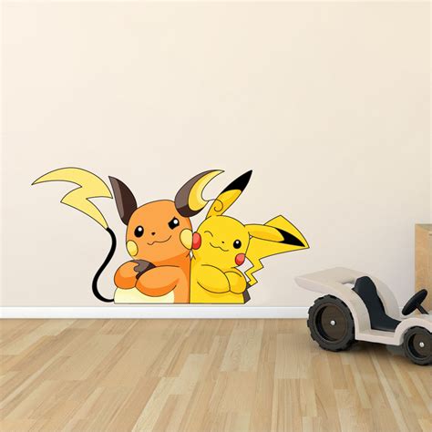 Pokemon Pikachu Cute Anime Cartoon Character Wall Art Graphic Decal
