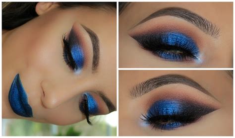 Metallic Blue Smokey Eye Amys Makeup Box Blue Smokey Eye Halo Eye