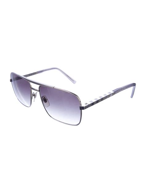 Louis Vuitton Attitude Aviator Sunglasses Silver Sunglasses Accessories Lou40376 The Realreal