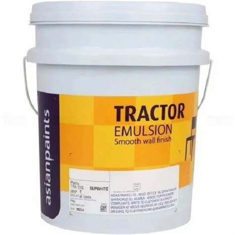 Asian Paints Tractor Emulsion Smooth Wall Finish 20l At Rs 2650bucket