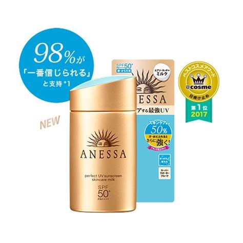 Shiseido New Anessa Perfect Uv Sunscreen Skin Care Milk Spf 50 Pa