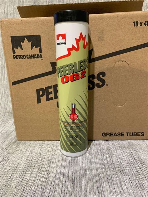 Petro Canada Peerless Og2 Grease Tubes 10 X 400g