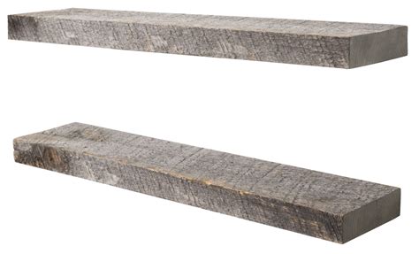 Each edge of the floating shelf is run through a bandsaw giving it a unique rough texture. Imperative Décor Floating Shelves Rustic Wood Wall Shelf ...