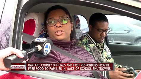 Oakland County Officials First Responders Provide Free Food To Families In Wake Of School