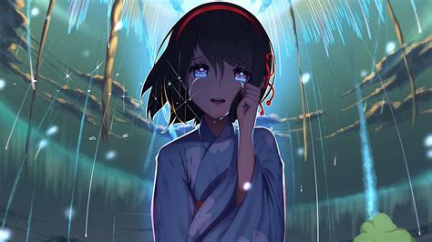 Anime Girl Crying X Hd Wallpapers Wallpaper Cave