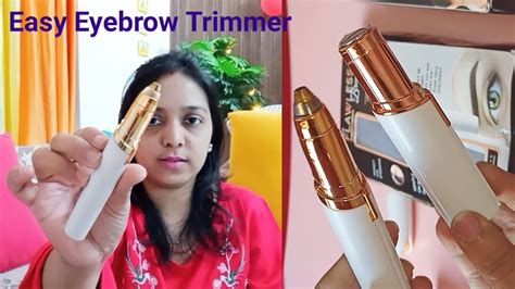 Comparing The Two Eyebrow Trimmers Flawless Eyebrow Hair Remover Review Youtube