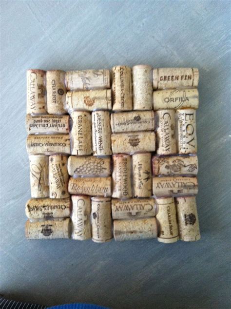 Diy Wine Cork Trivets Make Great Ts And I Also Made Myself One To