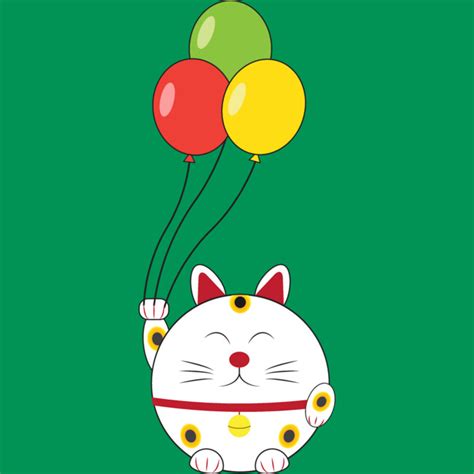 Fat Cat With Balloons T Shirt By Queenielamb Design By Humans