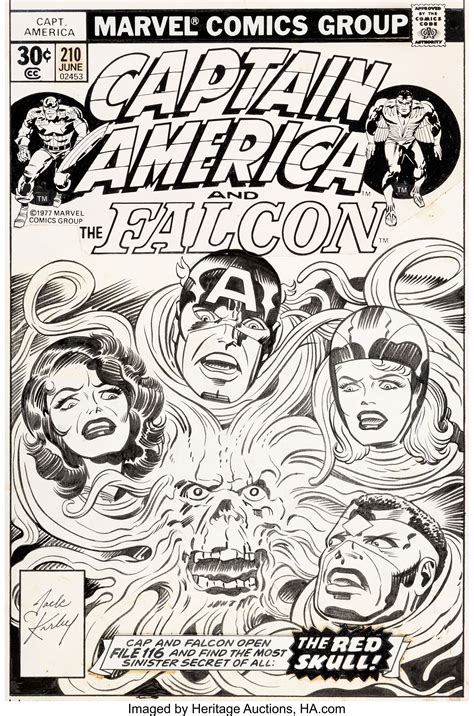 Jack Kirby Captain America 210 Cover Original Art Marvel LotID