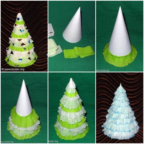 How To Make Crepe Paper Christmas Tree Step By Step Diy Tutorial