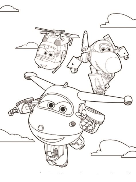 Tremendous wings tells the story of an lovely airplane named jett who travels the world to ship parcels to kids. Super Wings coloring pages to download and print for free