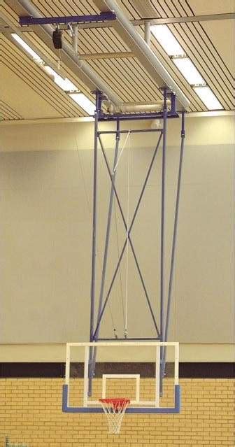 Ceilingroof Mounted Retractable Basketball Goals Podium4sport Ireland