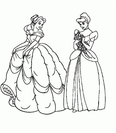 Disney Prinsessen Kleurplaat Belle De Mooiste Disney Prinsessen In