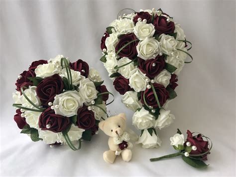 Artificial Wedding Flowers Package Greenery Rose 2 Colours