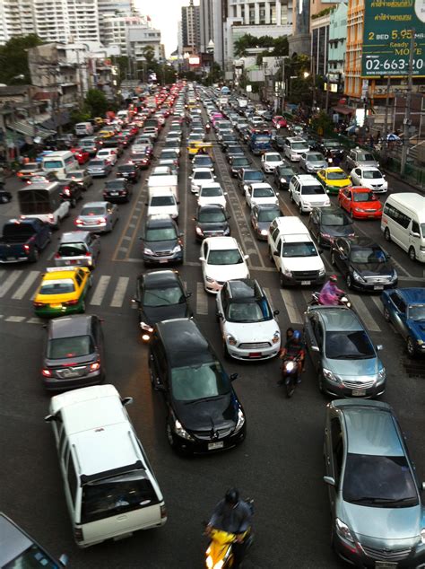 Bangkok Traffic Farang ฝรั่ง In Bangkok