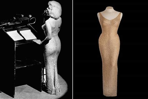 Marilyn Monroes Iconic Naked Dress Is Up For Auction Who What Wear Uk