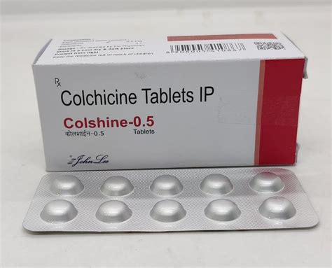 Colshine Colchicine Tablets Bp 1mg 05 Mg At Rs 120box In Nagpur Id