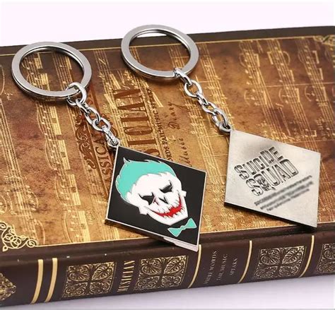 Zidom Suicide Squad Keychain Joker Key Rings Holder For T Chaveiro
