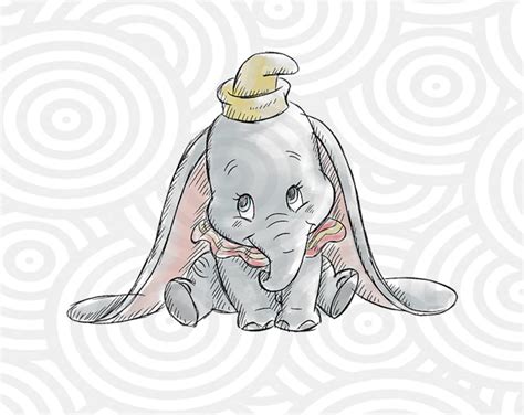 Disney Classic Dumbo Baby Elephant Dumbo Baby Cute Elephant Etsy