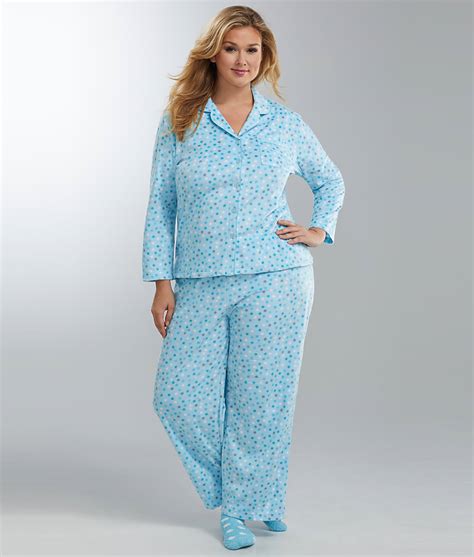 Karen Neuburger Fleece Girlfriend Pajama Set Plus Size Womens Ebay