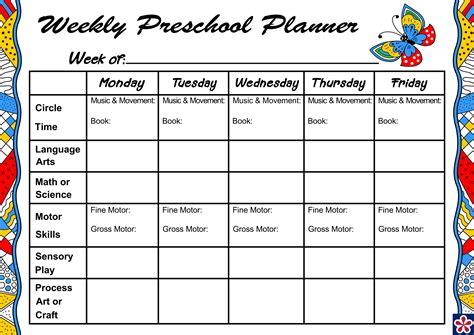 Lesson Planning Idea Weekly Lesson Plan Template Lesson Plan
