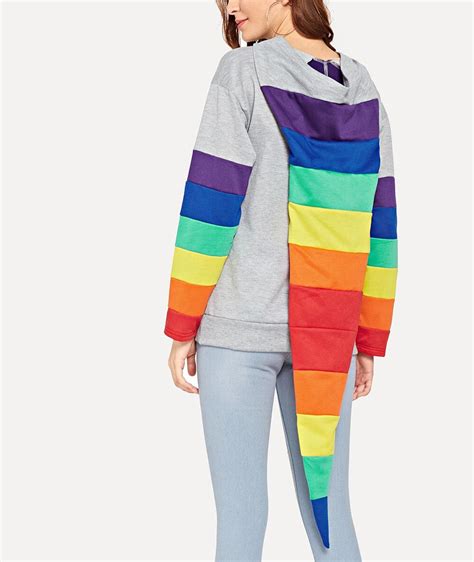 Rainbow Striped Lesbian Pride Women Hoodie Queerks™