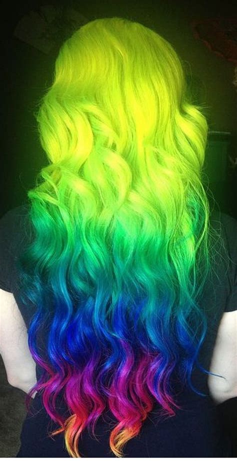 Pin By 💙maddie Kinnear💜 On Hair Neon Hair Hair Color Crazy Bright Hair