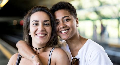 Portrait Of Young Lesbian Couple Go Magazine