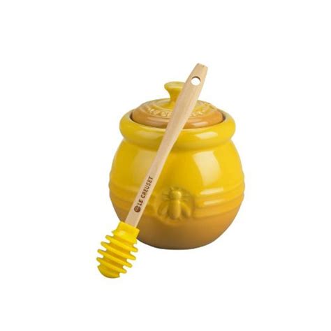 Buy Le Creuset Stoneware Honey Pot And Dipper Yellow Dijon Online At Low Prices In India