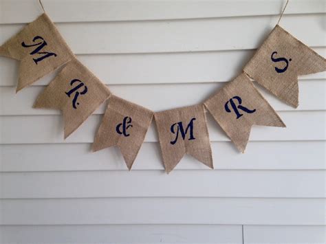 Wedding Banner Burlap Banner Rustic Wedding Decor Country Etsy