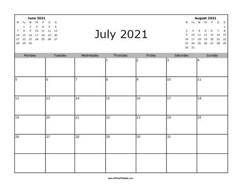 July 2021 calendar with holidays and celebrations of united states. July 2021 Calendar Free | Calvert Giving
