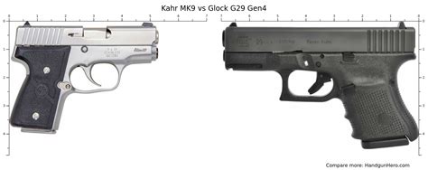 Kahr Mk Vs Glock G Gen Size Comparison Handgun Hero