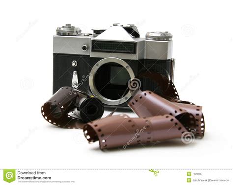 Gael garcía bernal, vicky krieps, rufus sewell and others. Vintage Old Film Camera With Film Strip Stock Image ...