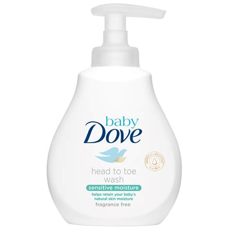 Baby Dove Sensitive Fragrance Free Head To Toe Wash 200ml