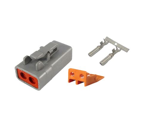Dtp Series Deutsch Plug Connector Kit Size 12 Contacts 2 Circuit