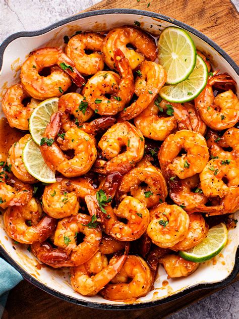 Spicy Honey Lime Shrimp Recipe Quick And Easy The Chunky Chef