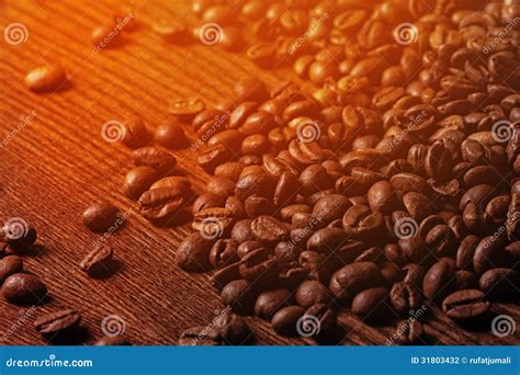 Closeup Image Of Roasted Coffee Grains Stock Photo Image Of Food