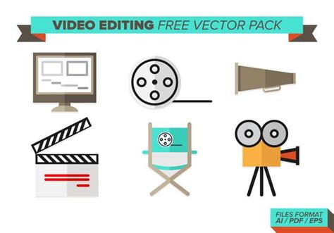 Video Editing Free Vector Pack Ai Eps Uidownload