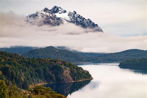 Mountain Between Clouds In Bariloche Argentina 1920×1280 Wallpaperable