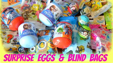 Surprise Toy Eggs Blind Bags And More Surprise Toy Videos And Mystery Bags