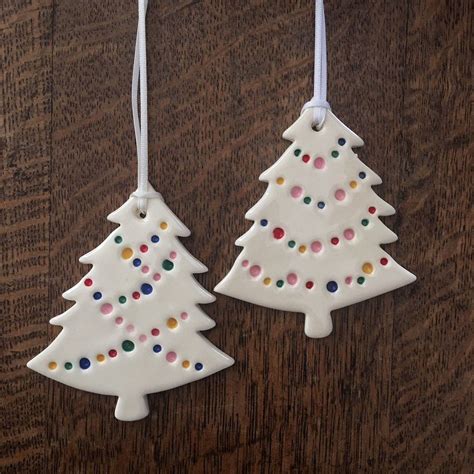 Image Of Party Light Christmas Tree Ornament Clay Christmas