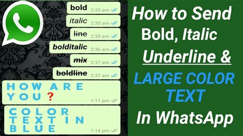 To use whatsapp text formatting in your message, use one of the special characters from the list below to add emphasis to one word or even. WhatsApp BOLD Text | How To Send WhatsApp messages in Bold ...